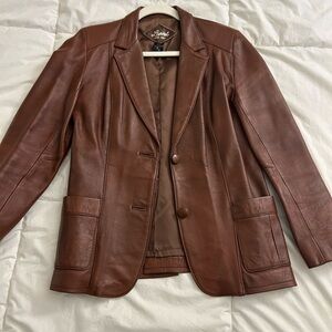 Italian Brown Leather jacket